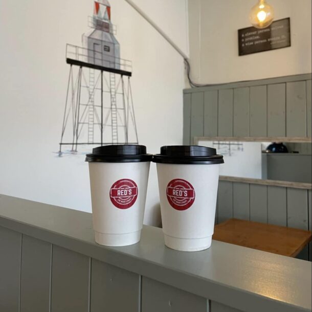 Coffee cups - Red Café, Moville
